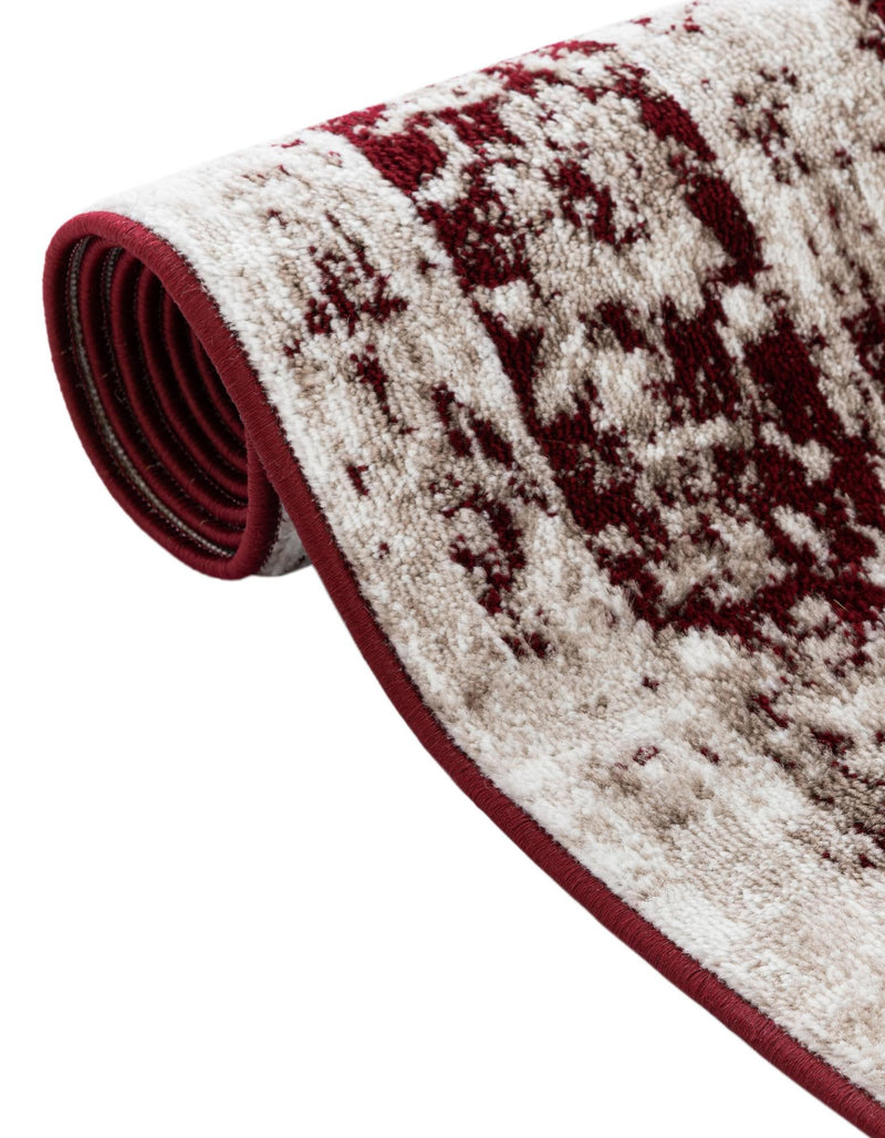Riviera Elegance Collection Area Rug -  Menton (Burgundy) Rectangle Burgundy  lifestyle 35