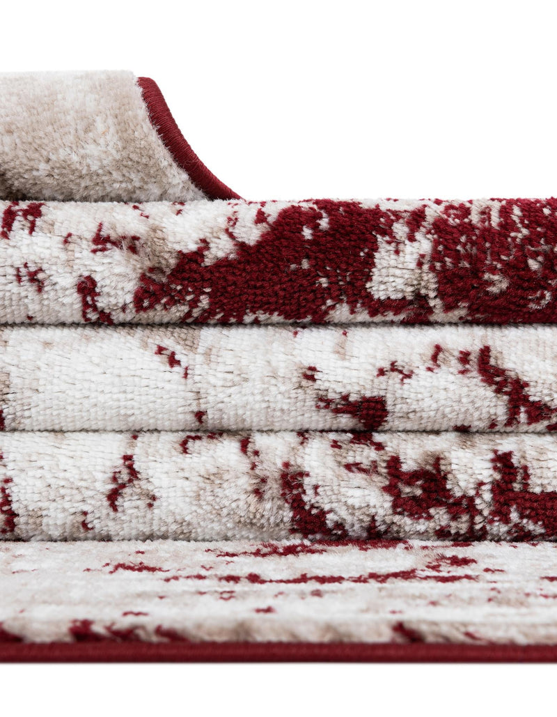 Riviera Elegance Collection Area Rug -  Menton (Burgundy) Rectangle Burgundy  lifestyle 39