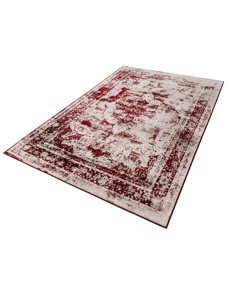Riviera Elegance Collection Area Rug -  Menton (Burgundy) Rectangle Burgundy  lifestyle 9