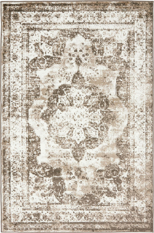 Riviera Elegance Collection Area Rug -  Menton (Light Brown) Rectangle Light Brown Main