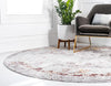 Lagoon Luxe Collection Area Rug -  Seastar Round Gray  lifestyle 16