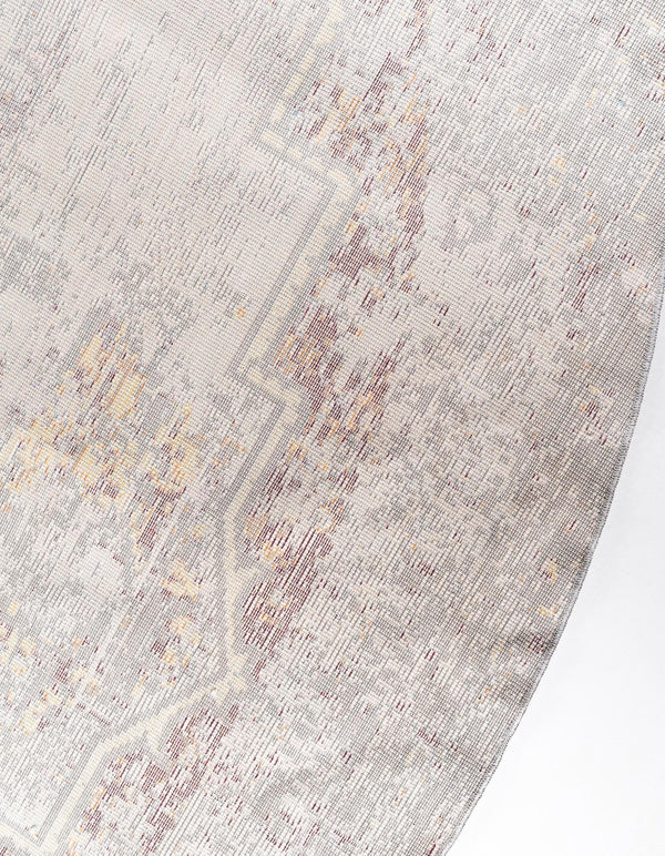 Lagoon Luxe Collection Area Rug -  Seastar Round Gray  lifestyle 30