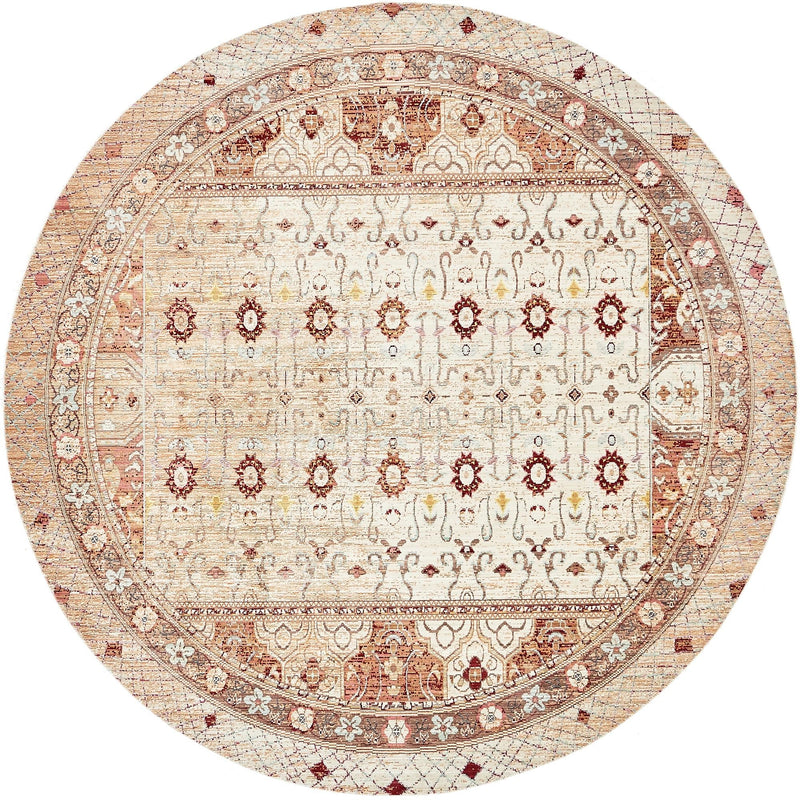 Lagoon Luxe Collection Area Rug -  Dock Round Beige  lifestyle 12