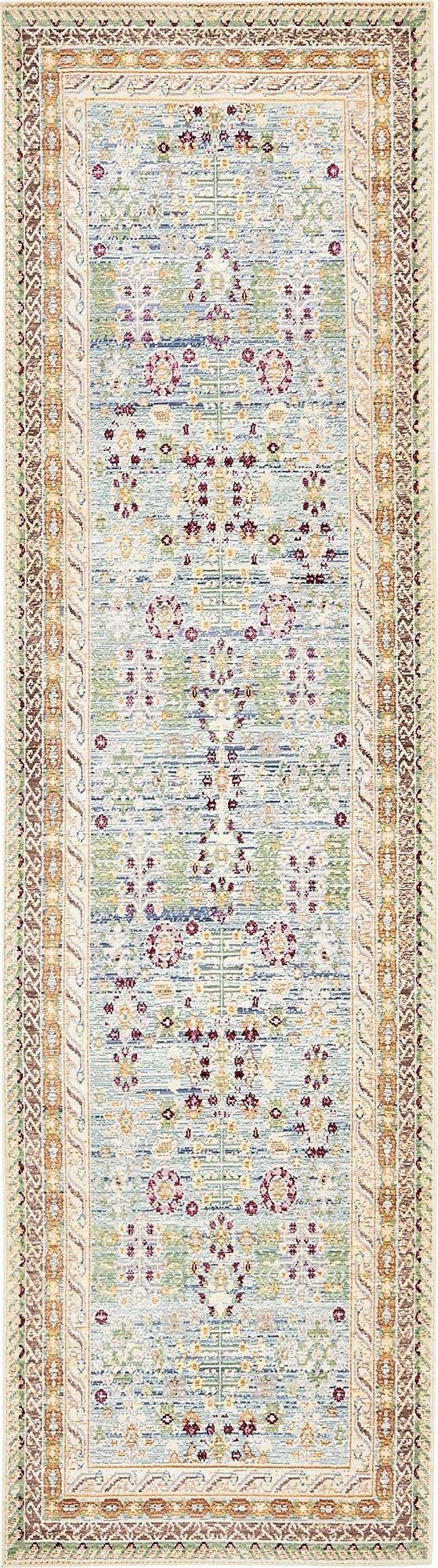 Lagoon Luxe Collection Area Rug -  Manta Runner Blue  lifestyle 10