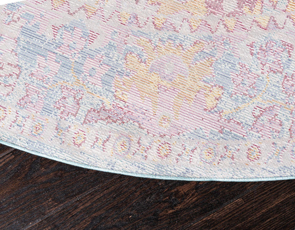 Lagoon Luxe Collection Area Rug -  Oyster Round Beige  lifestyle 26