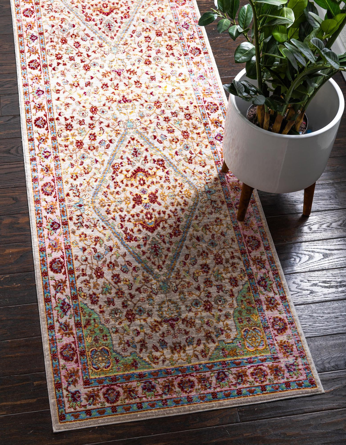 Lagoon Luxe Collection Area Rug -  Coastline Runner Gray  lifestyle 12