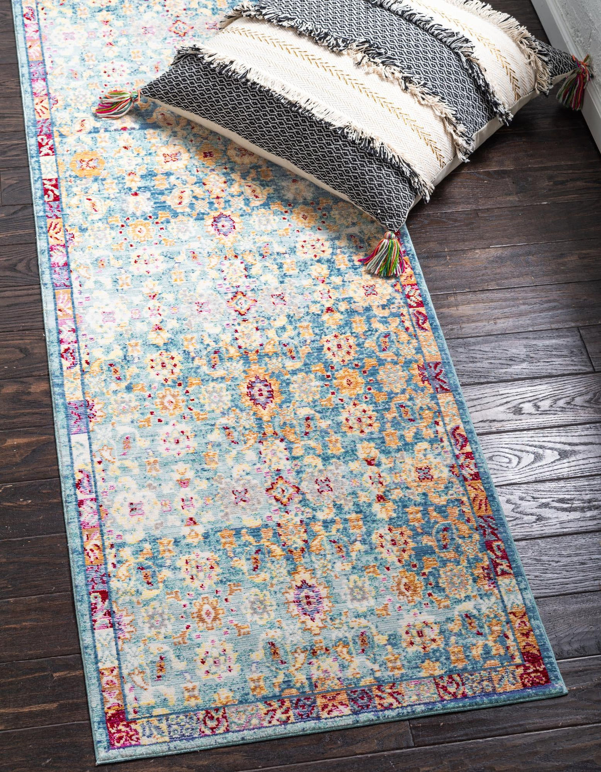 Lagoon Luxe Collection Area Rug -  Shipwreck Runner Blue  lifestyle 13
