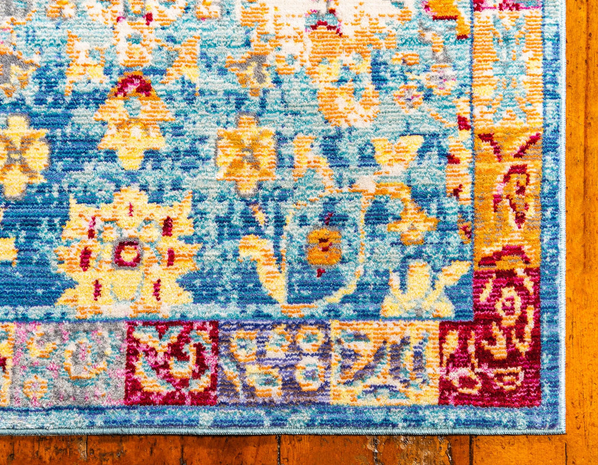 Lagoon Luxe Collection Area Rug -  Shipwreck Runner Blue  lifestyle 27