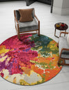 Marrakesh Elegance Collection Area Rug -  Palais Round Multi  lifestyle 27