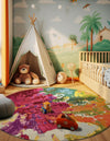 Marrakesh Elegance Collection Area Rug -  Palais Round Multi  lifestyle 37