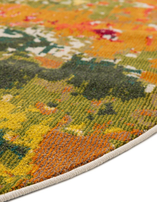 Marrakesh Elegance Collection Area Rug -  Palais Round Multi  lifestyle 50