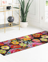 Venetian Elegance Collection Area Rug -  Accademia Runner Black  lifestyle 52