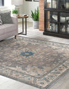 Salzburg Elegance Collection Area Rug -  Getreidegasse Square Gray  lifestyle 19