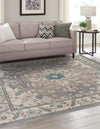 Salzburg Elegance Collection Area Rug -  Getreidegasse Square Gray  lifestyle 25