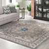 Salzburg Elegance Collection Area Rug -  Getreidegasse Square Gray  lifestyle 65