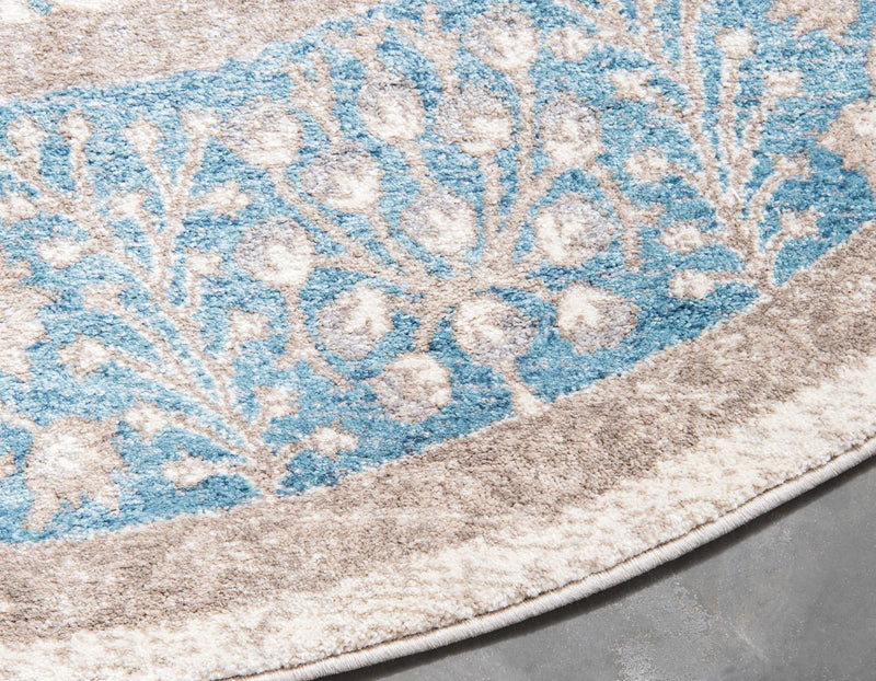 Salzburg Elegance Collection Area Rug -  Hellbrunn Round Cream  lifestyle 51