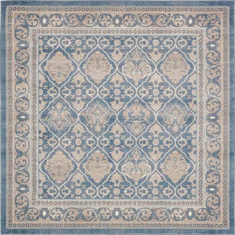 Salzburg Elegance Collection Area Rug -  Kapuzinerberg Square Light Blue  lifestyle 21
