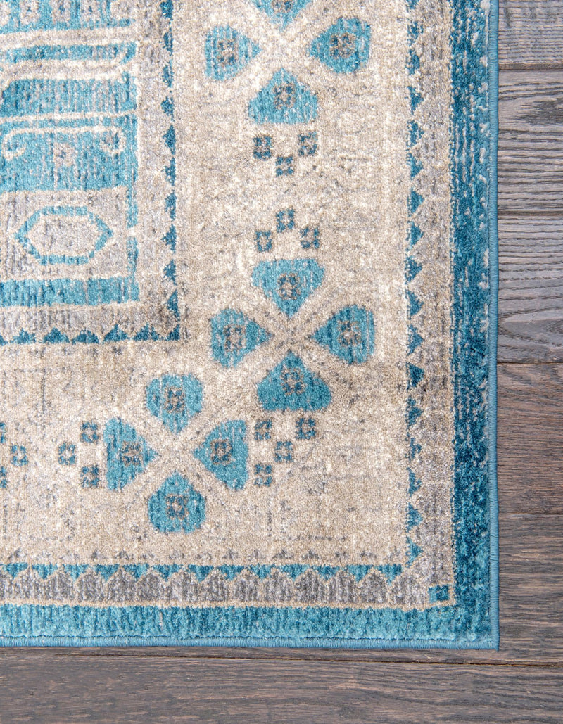 Salzburg Elegance Collection Area Rug - Mirabell Runner Light Blue  lifestyle 56
