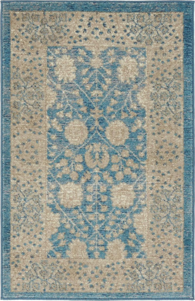 Salzburg Elegance Collection Area Rug -  Hellbrunn Rectangle Light Blue  lifestyle 2