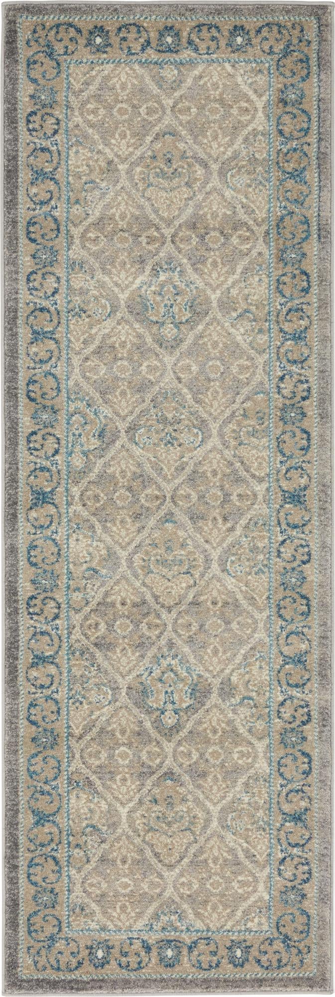 Salzburg Elegance Collection Area Rug -  Kapuzinerberg Runner Gray  lifestyle 33