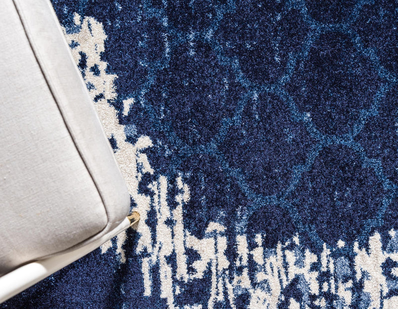Lattice Gardens Collection Area Rug -  Trellisbay Rectangle Navy Blue  lifestyle 6