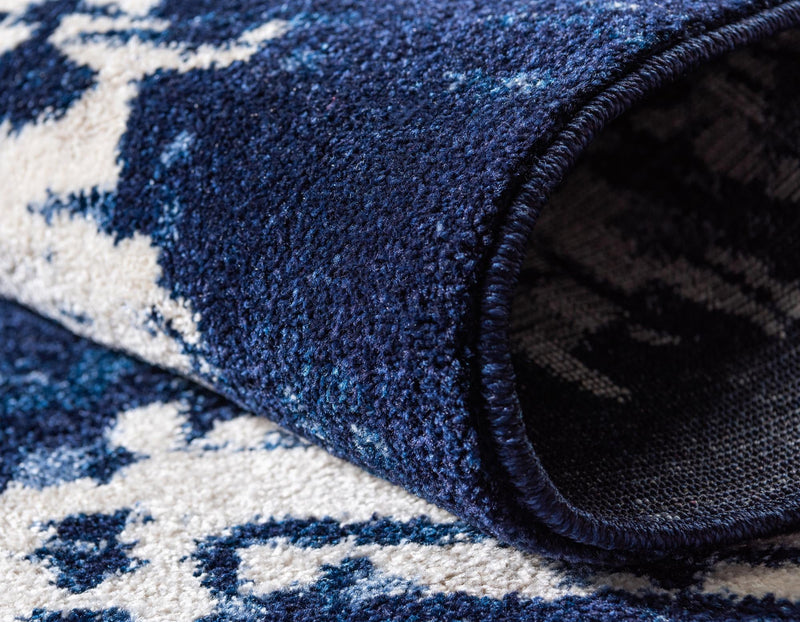 Lattice Gardens Collection Area Rug -  Trellisbay Rectangle Navy Blue  lifestyle 7