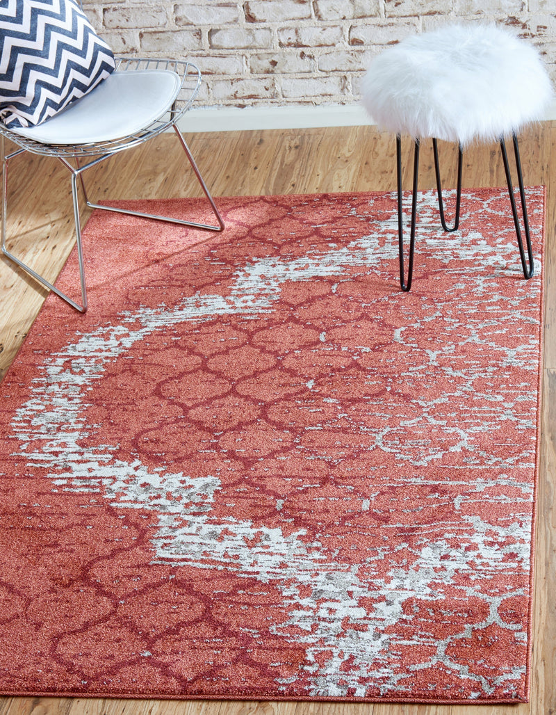 Lattice Gardens Collection Area Rug -  Trellisbay Rectangle Terracotta  lifestyle 8