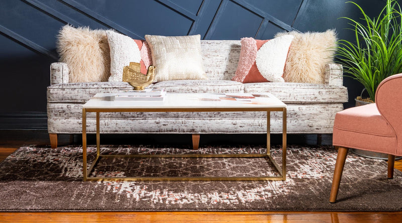 Lattice Gardens Collection Area Rug -  Trellisbay Rectangle Brown  lifestyle 20