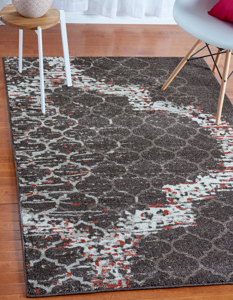 Lattice Gardens Collection Area Rug -  Trellisbay Rectangle Brown  lifestyle 9