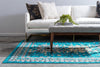 Tabriz Tapestries Collection Area Rug - Azerbaijan (Turquoise) Rectangle Turquoise  lifestyle 4