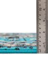Tabriz Tapestries Collection Area Rug - Azerbaijan (Turquoise) Rectangle Turquoise  lifestyle 5
