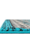 Tabriz Tapestries Collection Area Rug - Azerbaijan (Turquoise) Rectangle Turquoise  lifestyle 7