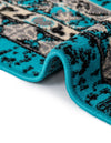 Tabriz Tapestries Collection Area Rug - Azerbaijan (Turquoise) Rectangle Turquoise  lifestyle 10