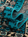 Tabriz Tapestries Collection Area Rug - Azerbaijan (Turquoise) Rectangle Turquoise  lifestyle 13