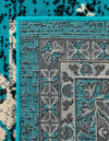 Tabriz Tapestries Collection Area Rug - Azerbaijan (Turquoise) Rectangle Turquoise  lifestyle 16
