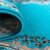Tabriz Tapestry Collection Area Rug - Azerbaijan (Turquoise) Round Turquoise  lifestyle 25