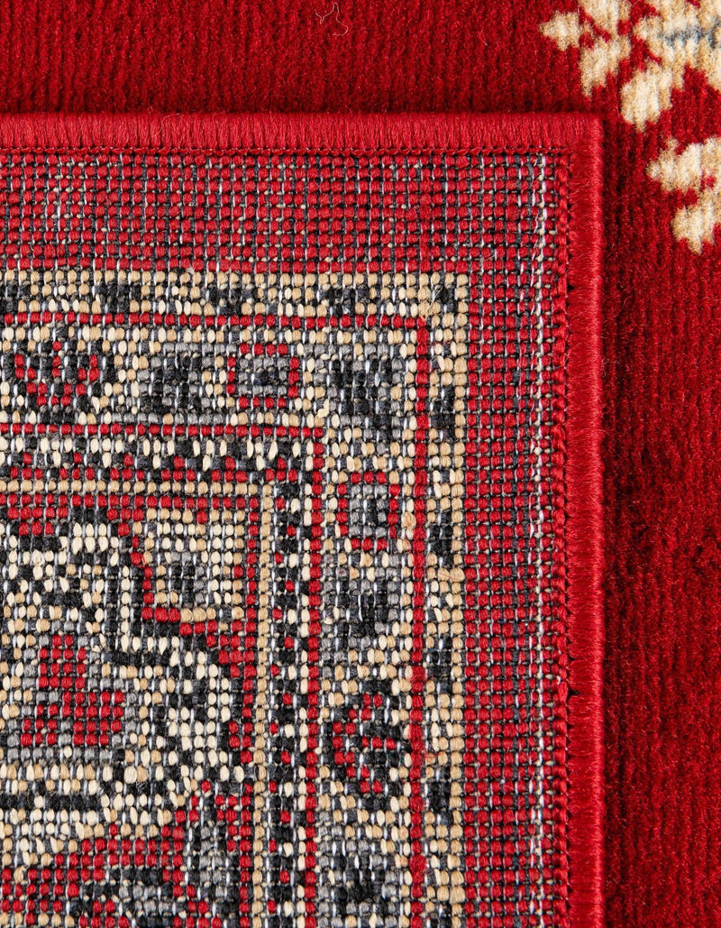 Tabriz Tapestry Collection Area Rug - Azerbaijan (Red) Rectangle Red  lifestyle 8