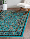 Isfahan Elegance Collection Area Rug - Naghsh-e Jahan (Turquoise) Rectangle Turquoise  lifestyle 2