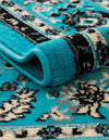 Isfahan Elegance Collection Area Rug - Naghsh-e Jahan (Turquoise) Rectangle Turquoise  lifestyle 6