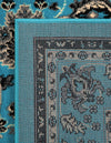 Isfahan Elegance Collection Area Rug - Naghsh-e Jahan (Turquoise) Rectangle Turquoise  lifestyle 17