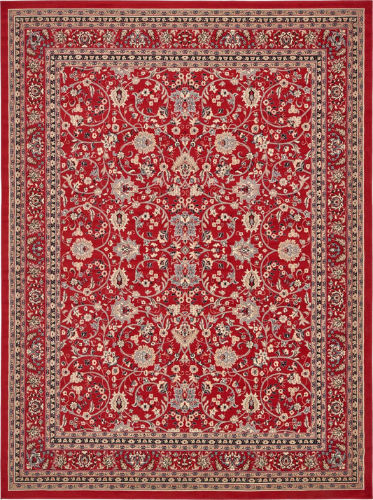 Isfahan Elegance Collection Area Rug - Naghsh-e Jahan (Red) Rectangle Red Main