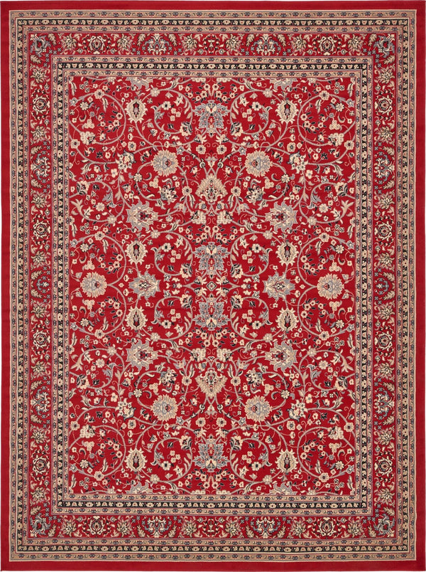 Isfahan Elegance Collection Area Rug - Naghsh-e Jahan (Red) Rectangle Red Main
