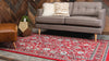 Isfahan Elegance Collection Area Rug - Naghsh-e Jahan (Red) Rectangle Red  lifestyle 3