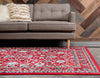 Isfahan Elegance Collection Area Rug - Naghsh-e Jahan (Red) Rectangle Red  lifestyle 4