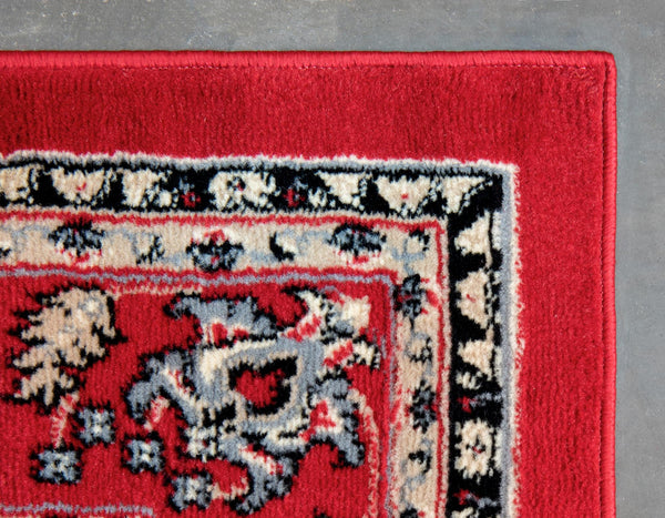 Isfahan Elegance Collection Area Rug - Naghsh-e Jahan (Red) Rectangle Red  lifestyle 9