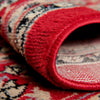 Isfahan Elegance Collection Area Rug - Naghsh-e Jahan (Red) Round Red  lifestyle 23