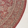 Isfahan Elegance Collection Area Rug - Naghsh-e Jahan (Red) Round Red  lifestyle 32
