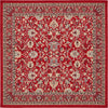 Isfahan Elegance Collection Area Rug - Naghsh-e Jahan (Red) Square Red  lifestyle 12