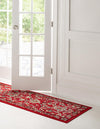 Isfahan Elegance Collection Area Rug - Naghsh-e Jahan (Red) Runner Red  lifestyle 19