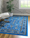 Isfahan Elegance Collection Area Rug - Naghsh-e Jahan (Dark Blue) Rectangle Dark Blue  lifestyle 2